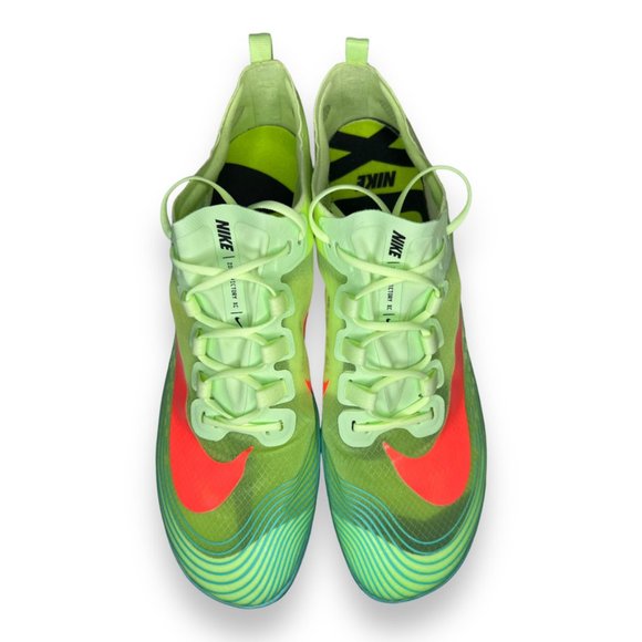 Nike Zoom Victory 5 XC Distance Spikes Volt Hyper Orange AJ0847-701 Men sz 12.5 - Picture 5 of 9